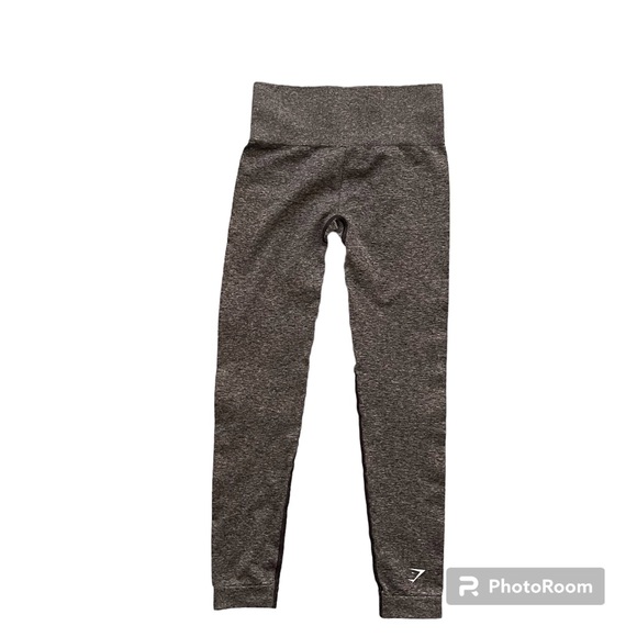 Gymshark Leggings Seamless Like New Body Contouring High Waist Grey XS - Picture 2 of 7